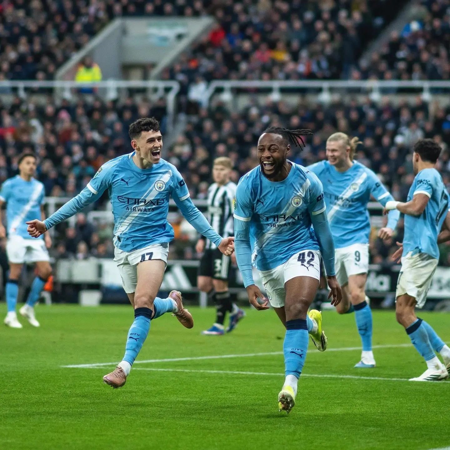 客胜纽卡,福登赛后社媒:准备好迎接第二回合了!